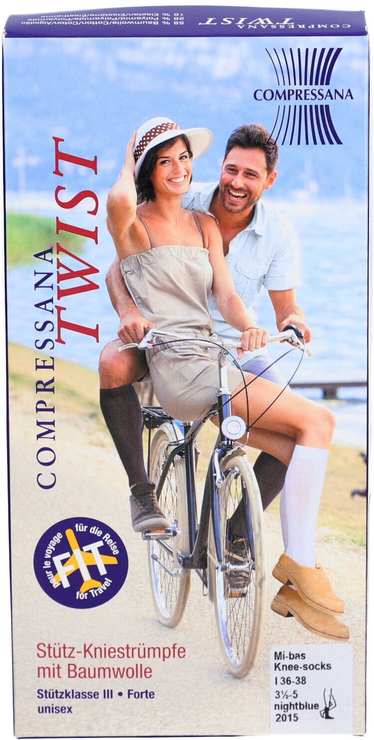 Compressana Twist St.Kniestr.36-38 Gr.1 nachtblau 2 St TODO