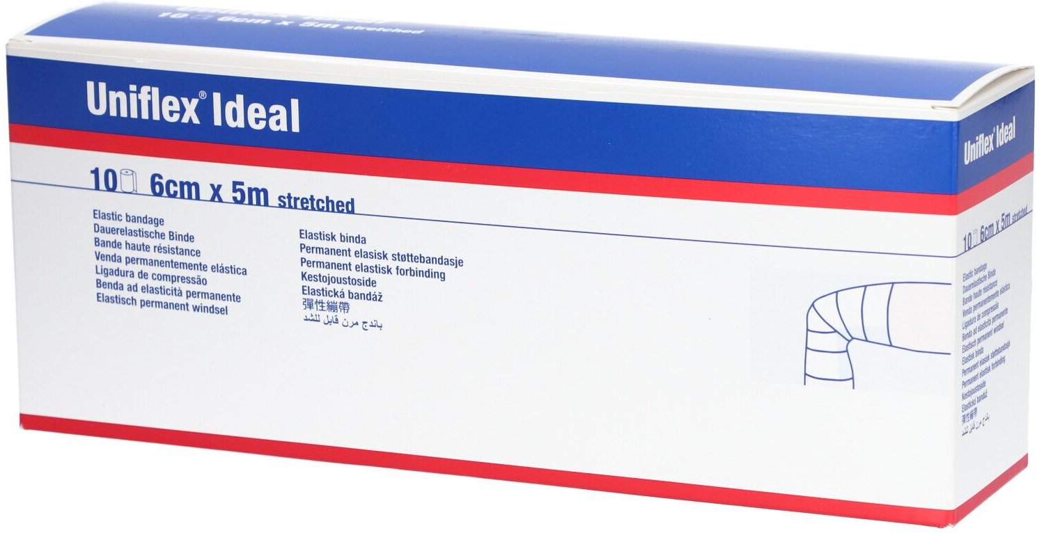 Uniflex ideal Binden 6 cmx5 m weiß lose 10 St