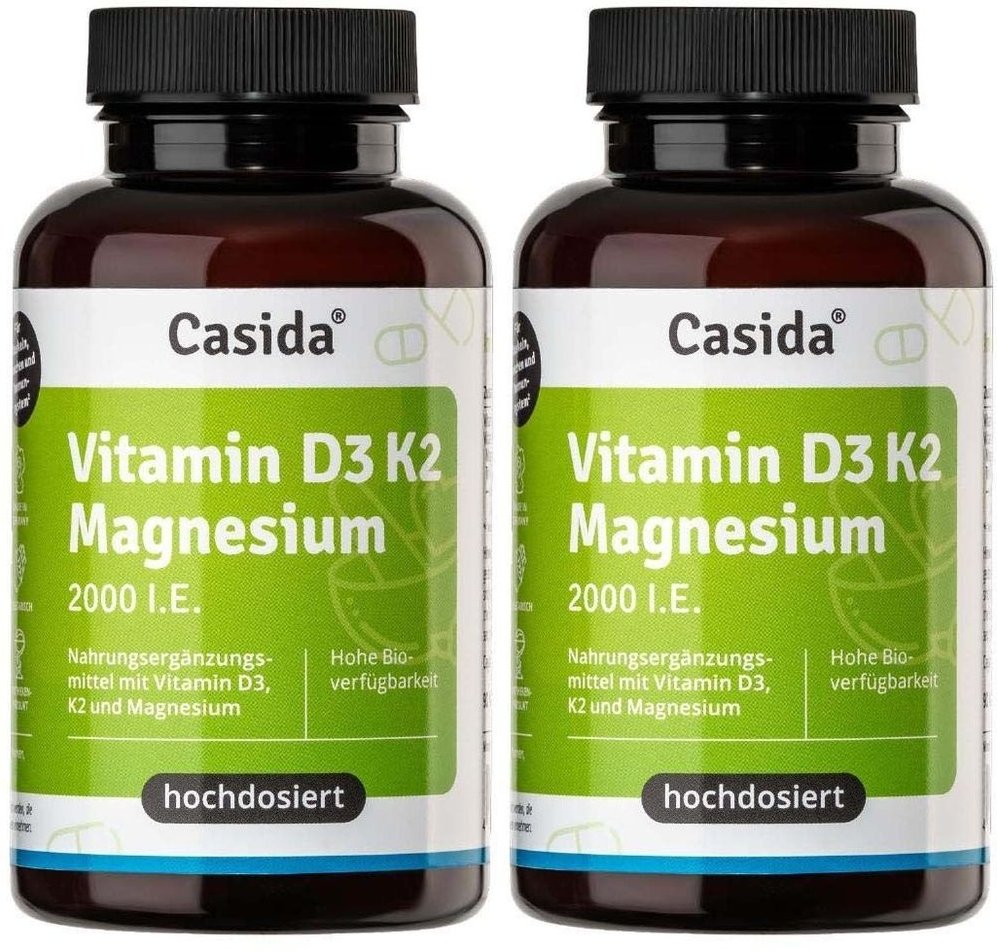 Vitamin D3 K2 Magnesium 2000 I.e. Kapseln 2x 2x90 St