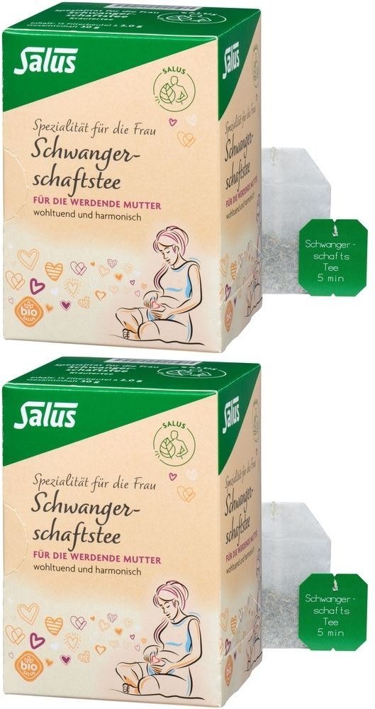 2x Schwangerschaftstee Bio Salus 2x15 St Filterbeutel