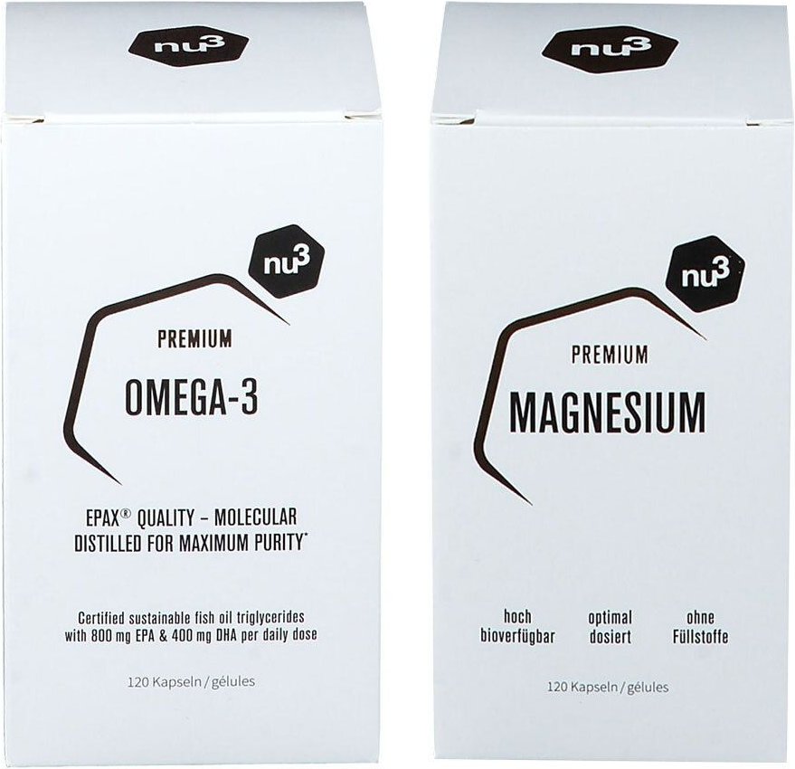 nu3 Premium Magnesium + Omega-3 Fischölkonzentrat 1 St Set