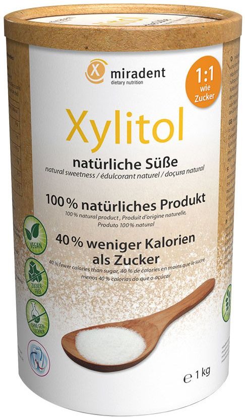 Miradent Xylitol Zuckerersatz Pulver 1000 g