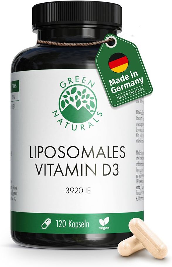 Green Naturals Vitamin D3 liposomal hochdos.Kaps. 120 St Kapseln