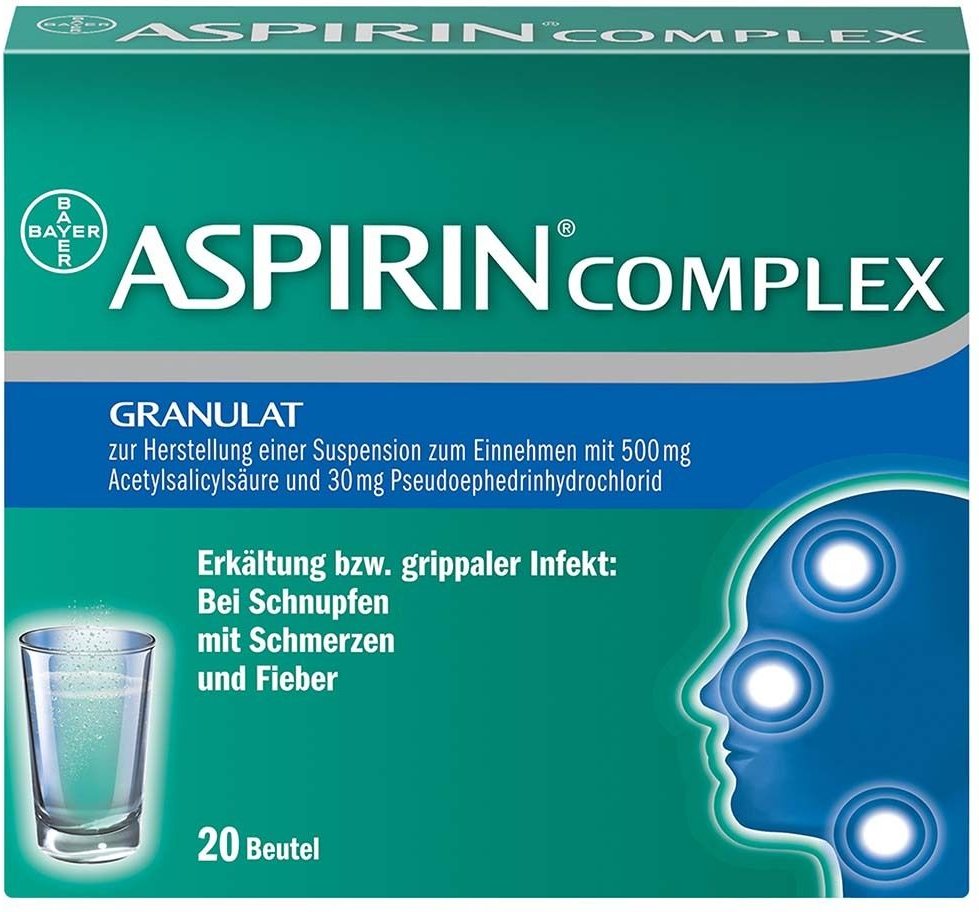 Aspirin Complex Btl.m.Gran.z.Herst.e.Susp.z.Einn. 20 St Granulat