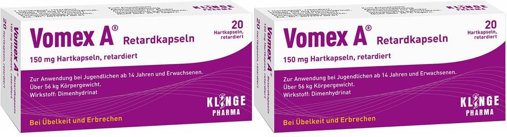 Vomex A Retardkapseln Doppelpack 2x20 St Retard-Kapseln