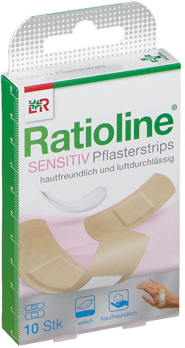 Thumbnail - Ratioline sensitive Pflasterstrips in 2 Größen 10 St Pflaster