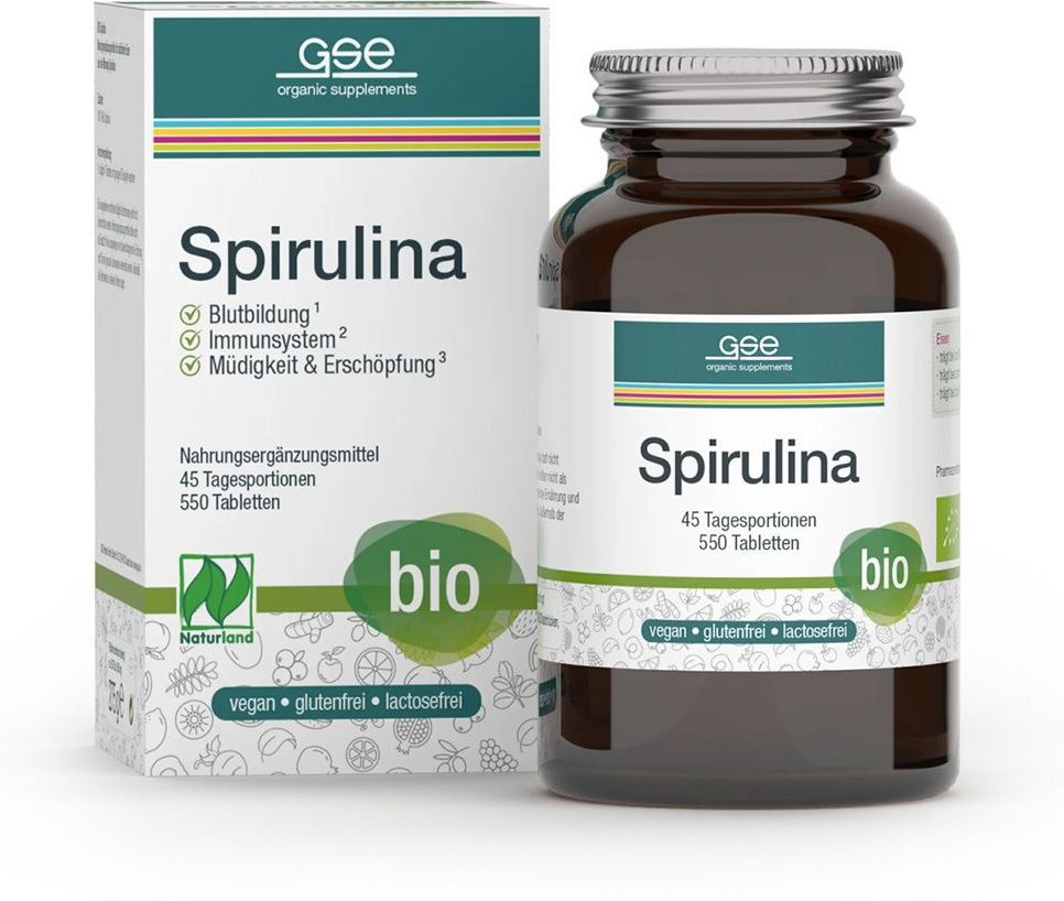 Spirulina 500 mg Bio Naturland Tabletten