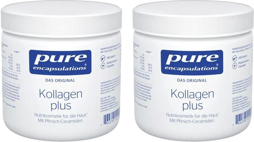 Pure Encapsulations Kollagen plus Pulver Doppelpack 2x140 g