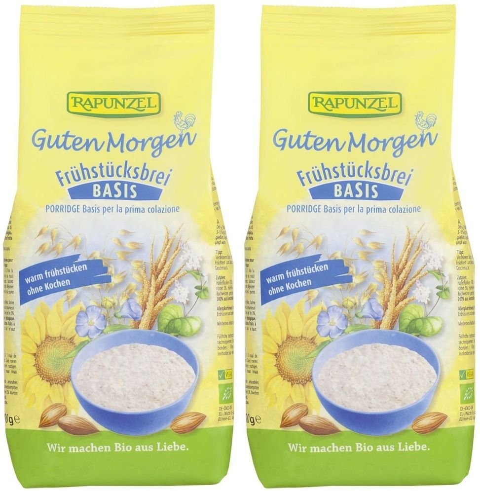 Rapunzel Bio Guten Morgen Frühstücksbrei Basis x2 2x500 g Brei