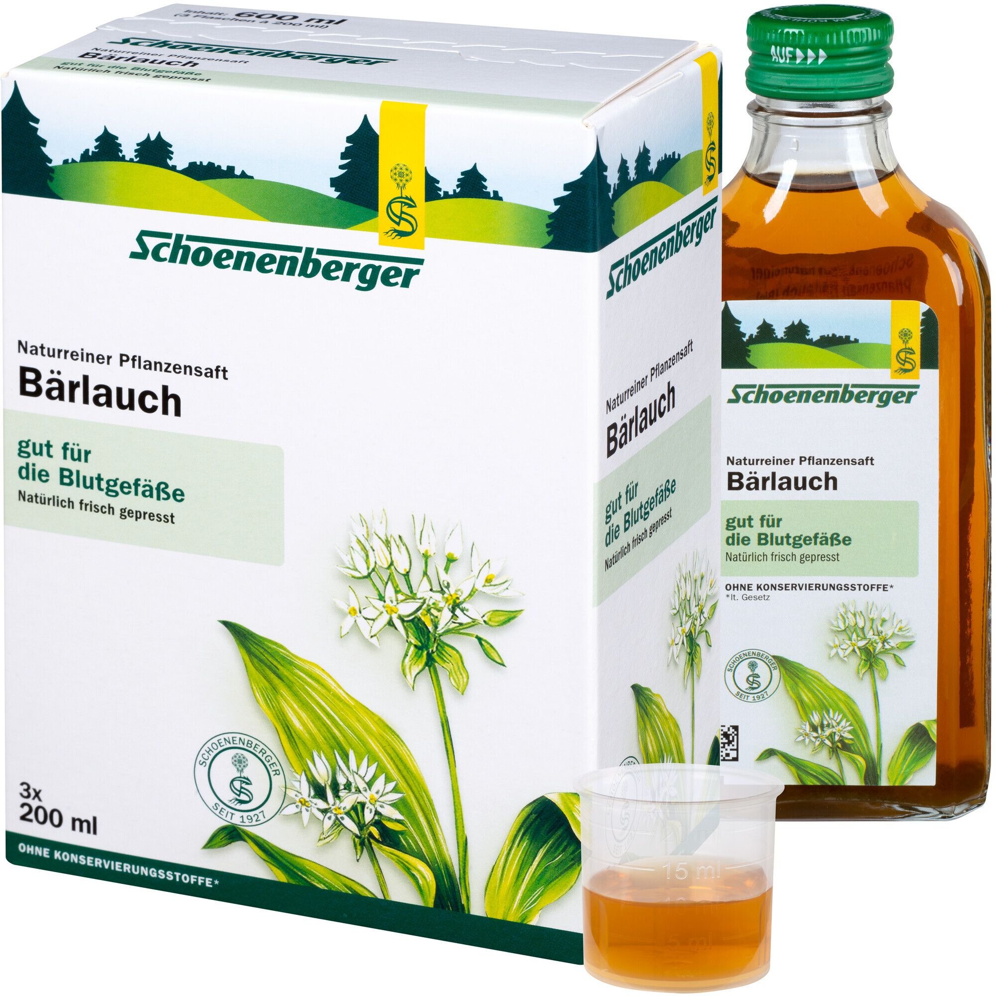 Baerlauch Schoenenberger Bio 3x200 ml Saft