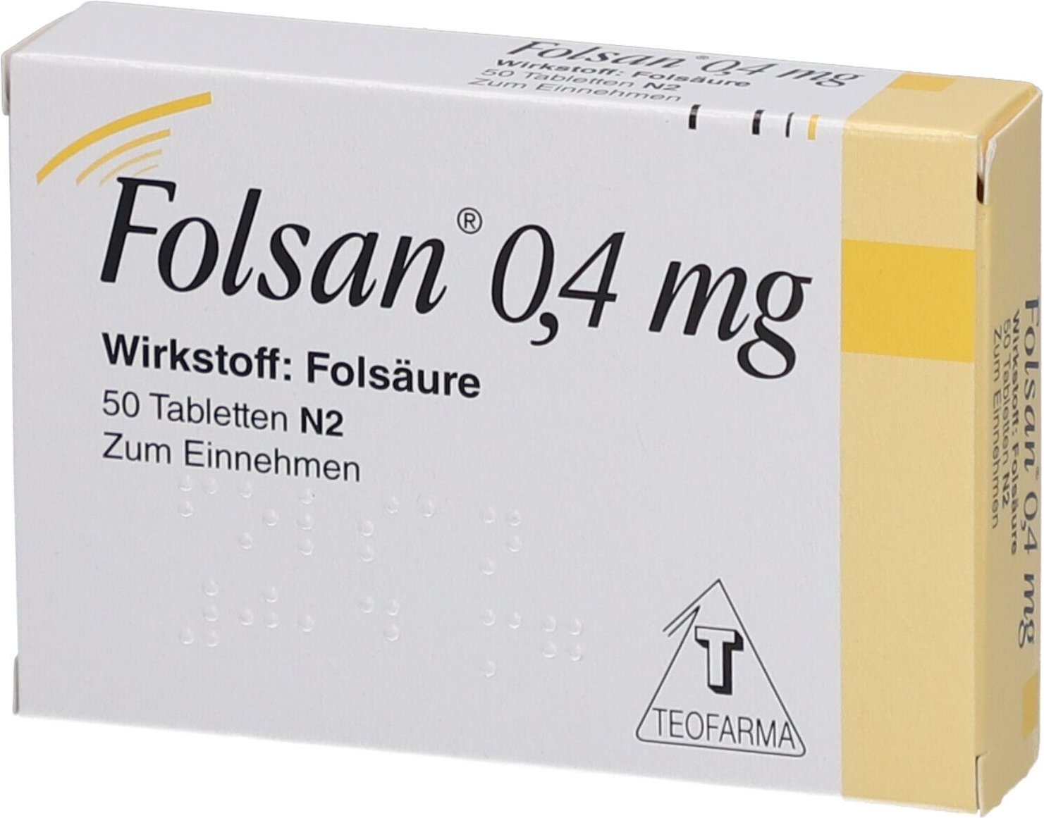 Folsan 0,4 mg Tabletten 50 St