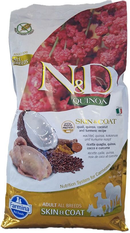 N&D Q CAN Sk&Co Quail AD 7KG 7000 g Futter