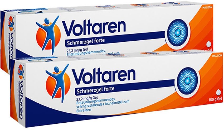 Voltaren Schmerzgel forte 23,2 mg/g Doppelpack 2x180 g Gel
