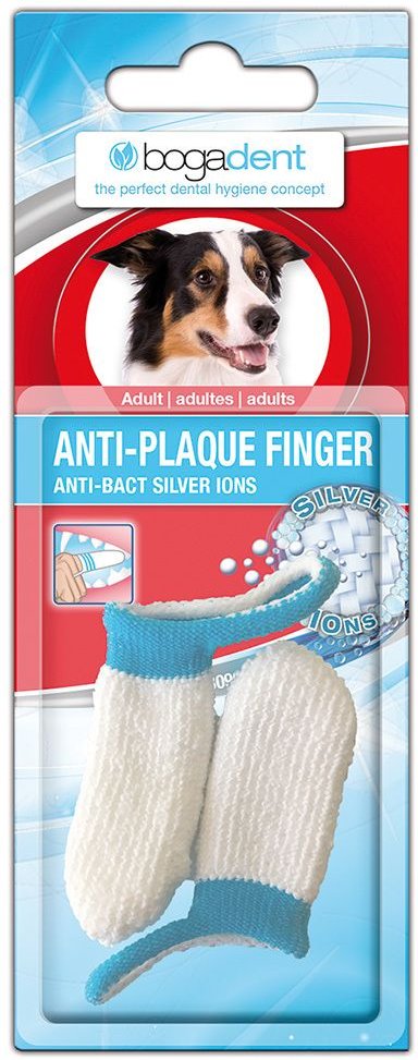 Bogadent Anti-Plaque Finger Adult vet. 2 St Handschuhe