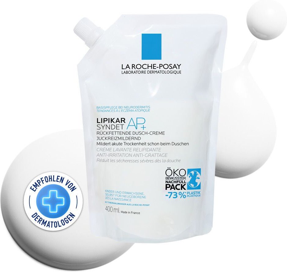 Roche-Posay Lipikar Syndet AP+ Nachfüllpack 2x400 ml Gel