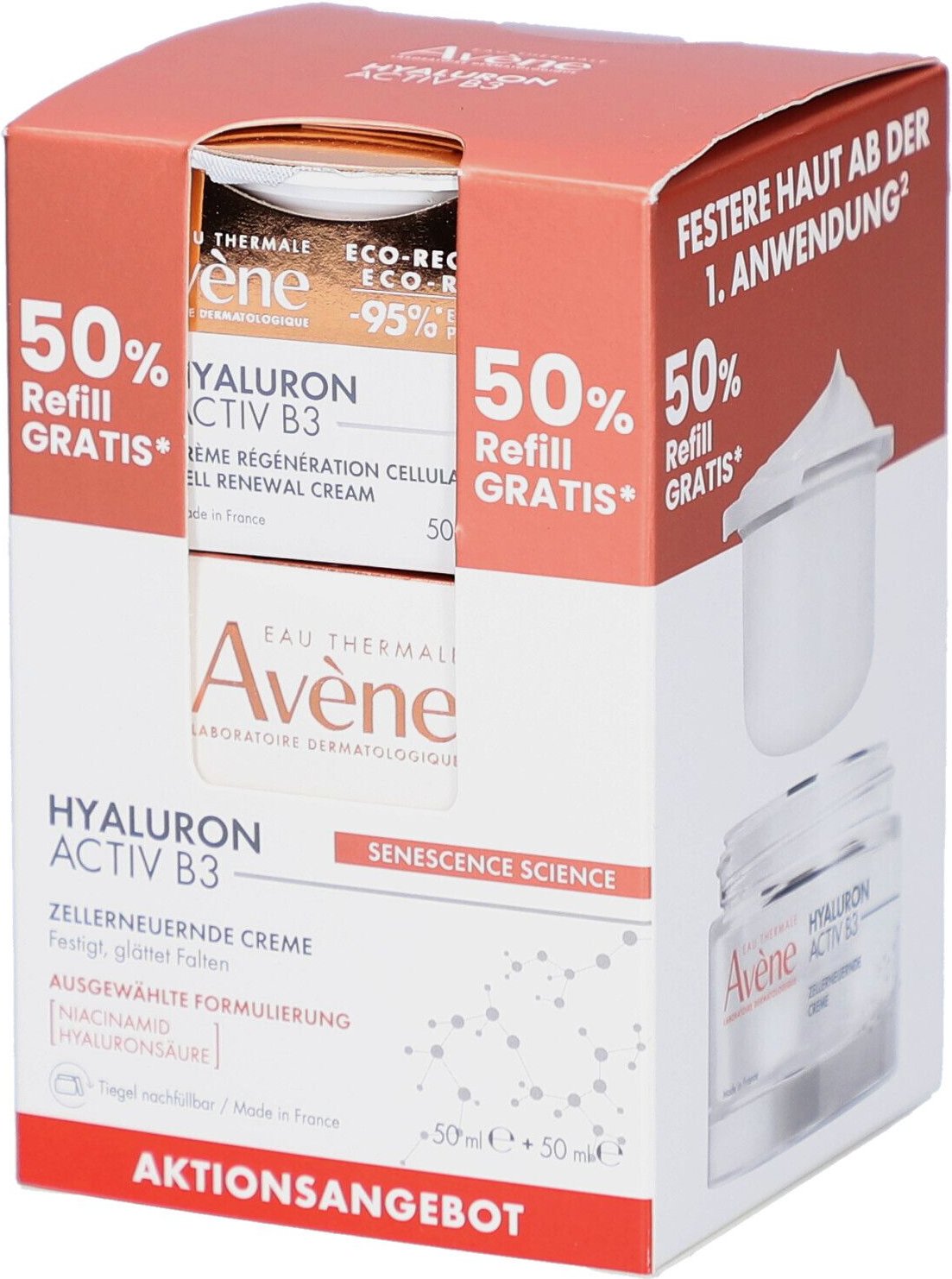 Avene Promopack Hyaluron Activ B3 Creme+Refill 100 ml Creme