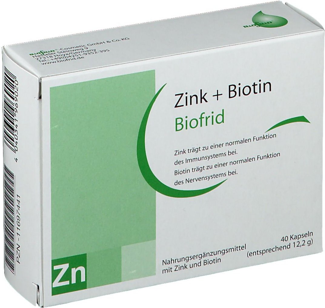 Zink+Biotin Kapseln 40 St
