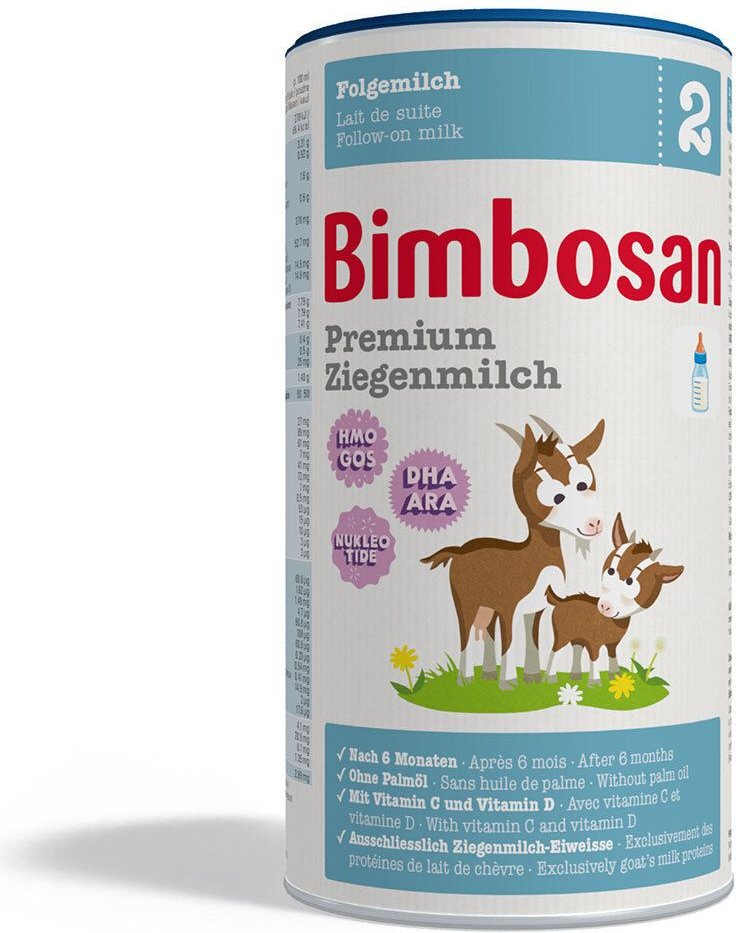 Premium Ziegenmilch 2 Folgemilch Dose 400 g Pulver