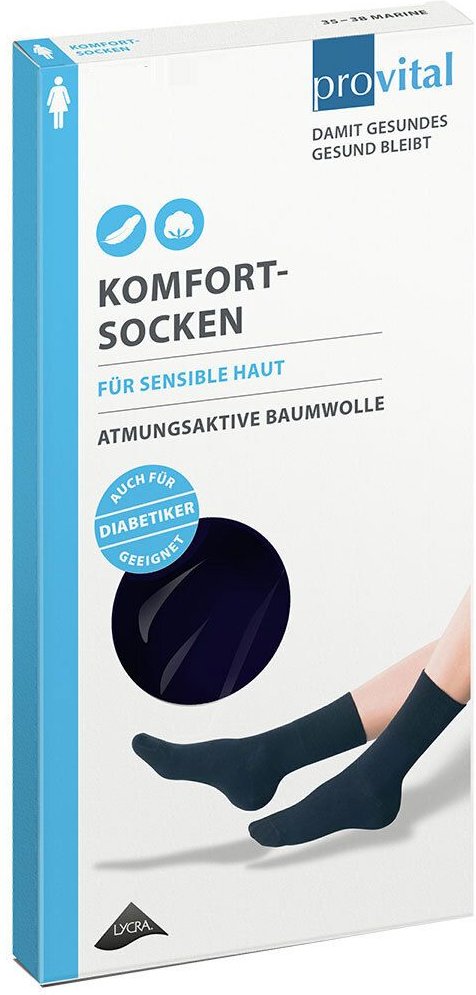 Provital Komfortsocken women Gr.35-38 schwarz 2 St Sonstige