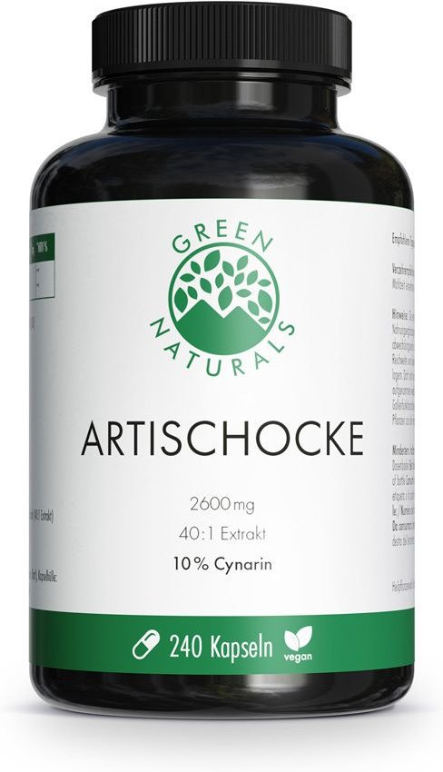 Green Naturals Artischocke 2600 mg m.10% Cynarin 240 St Kapseln