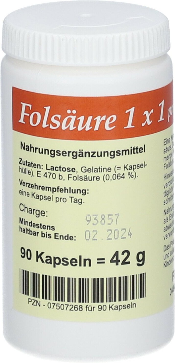 Folsäure 1X1 pro Tag Kapseln