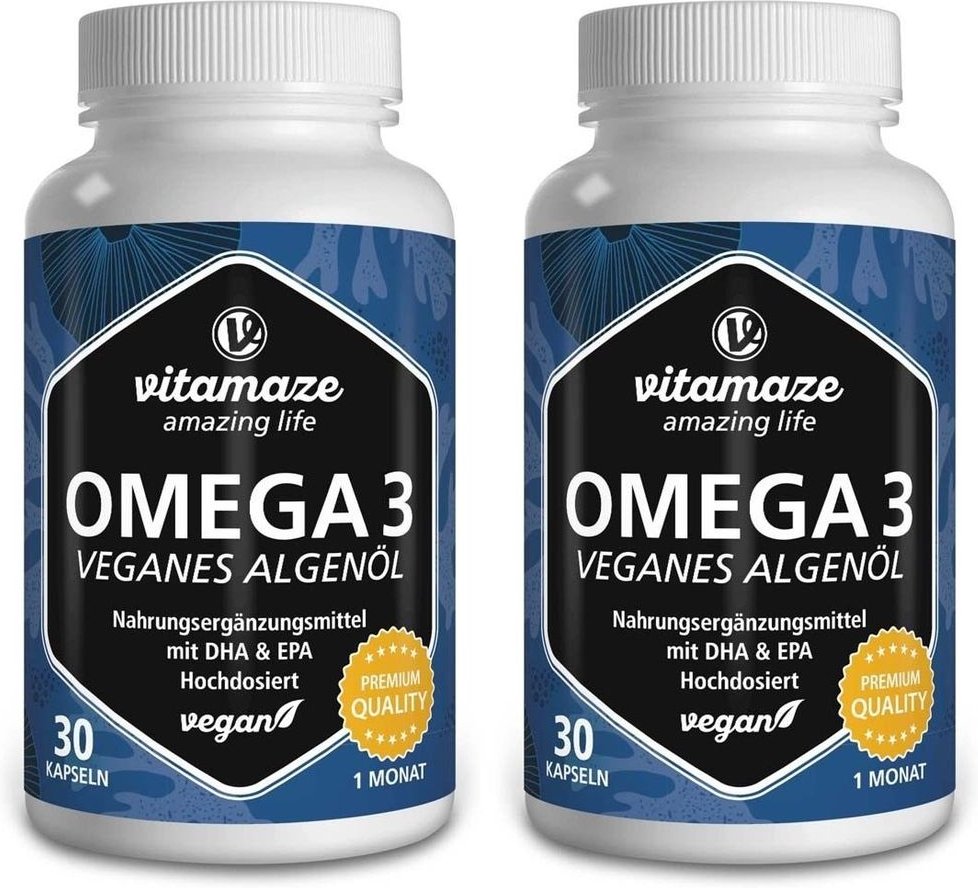 Omega 3 Vegan Algenoel x2 2x30 St Kapseln