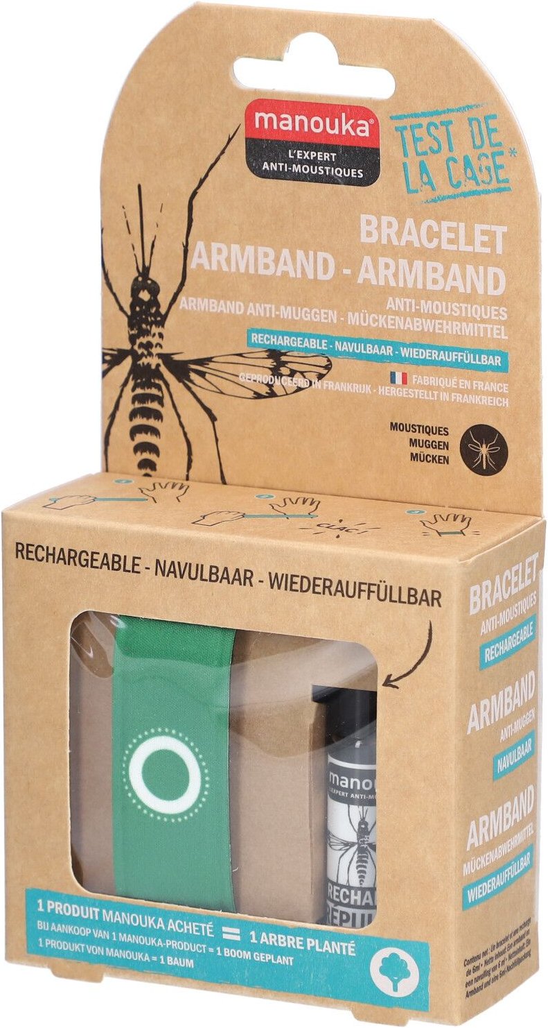 Mückenschutz Armband Erwachsene grün Manouka 1 St