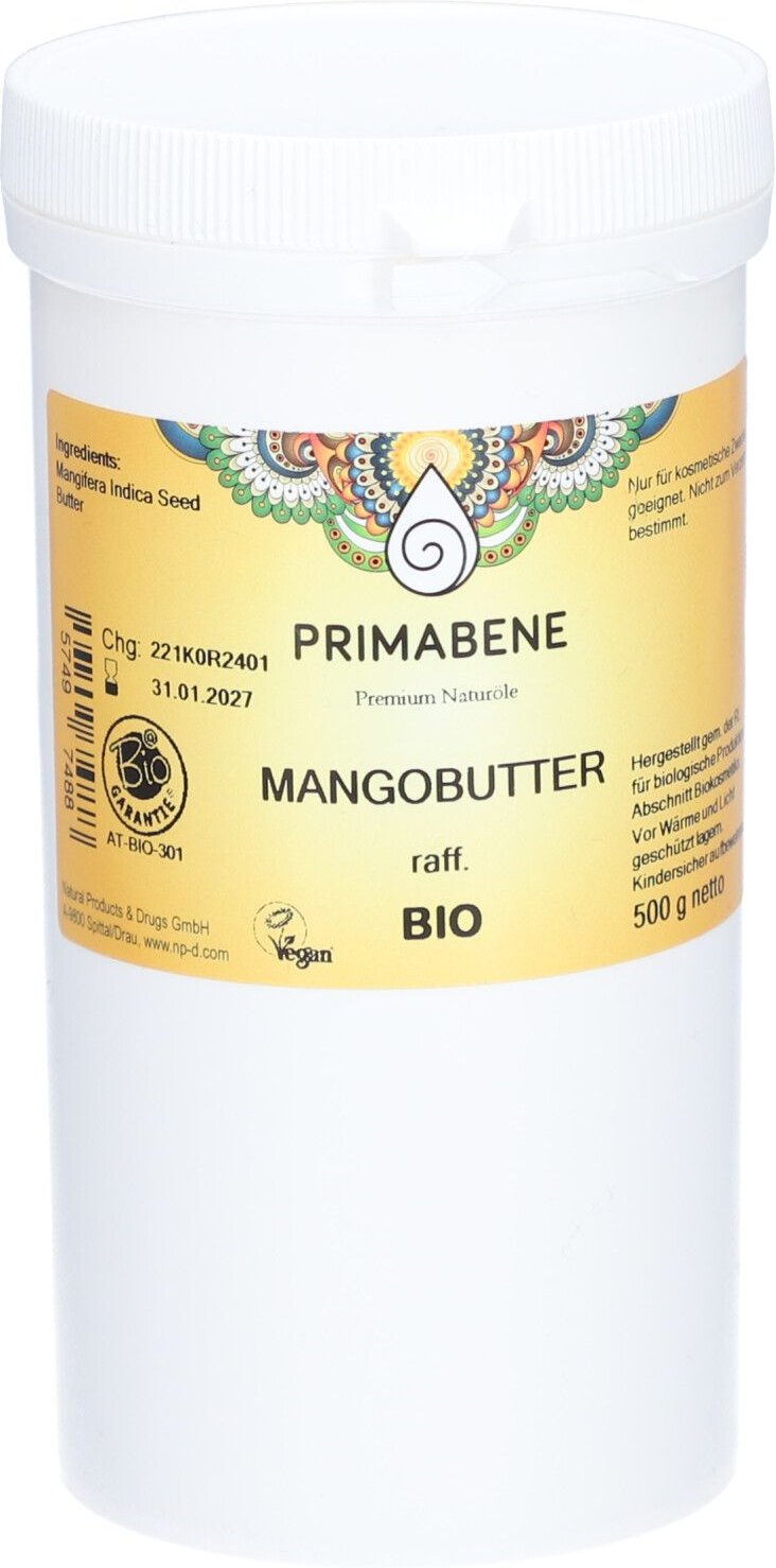 Mangobutter Raff NPD PRI BIO 500 g Creme
