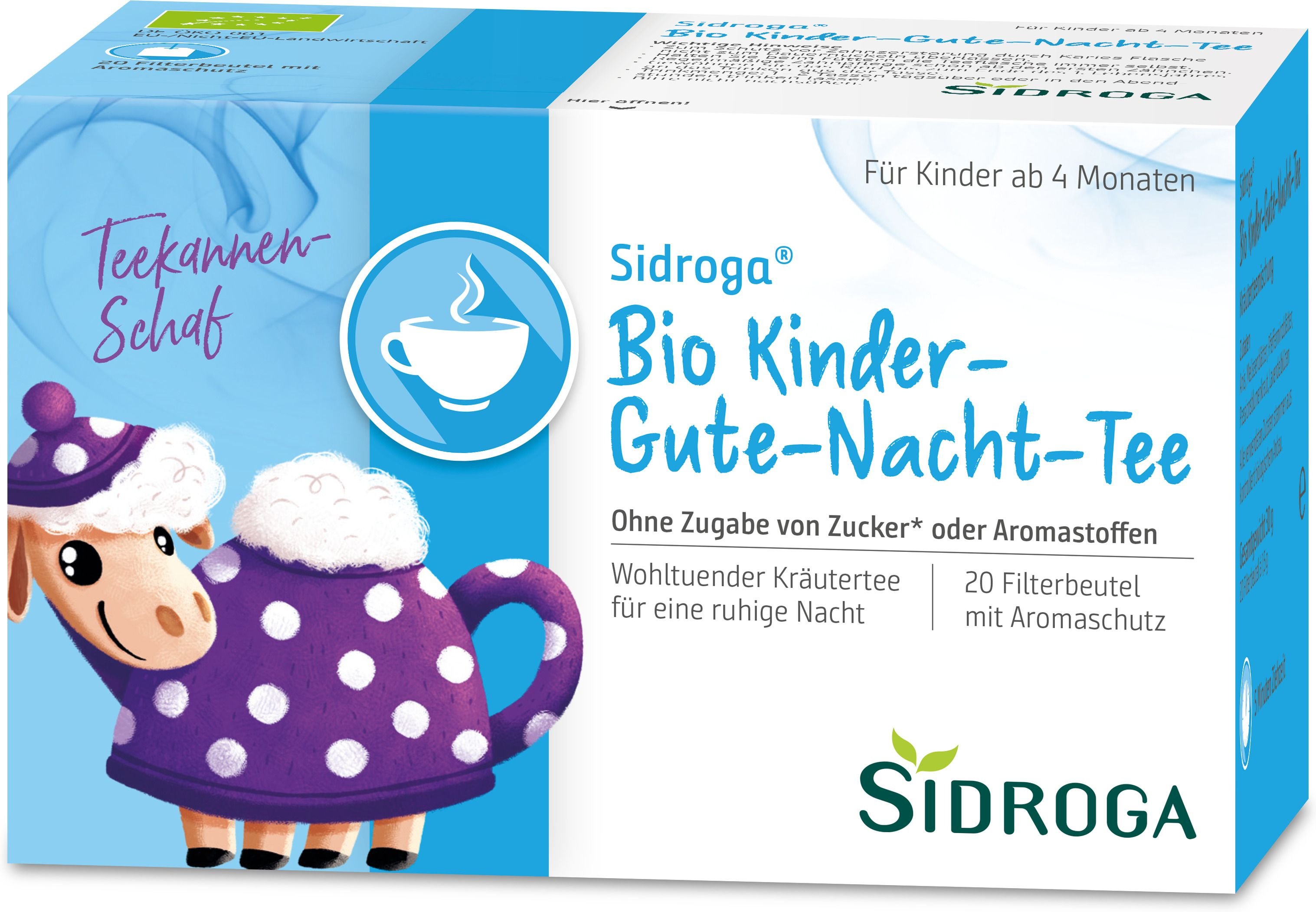Sidroga Bio Kinder-Gute-Nacht-Tee Filterbeutel 20x1,5 g Tee