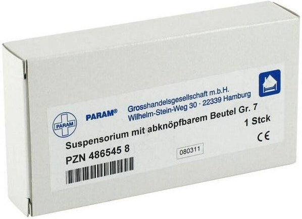 Suspensorium Größe 7 abknöpfbarer Beutel