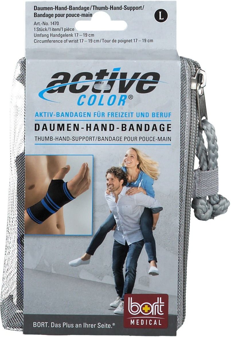 Bort ActiveColor Daumen Hand Band.L schwarz 1 St Bandage(s)