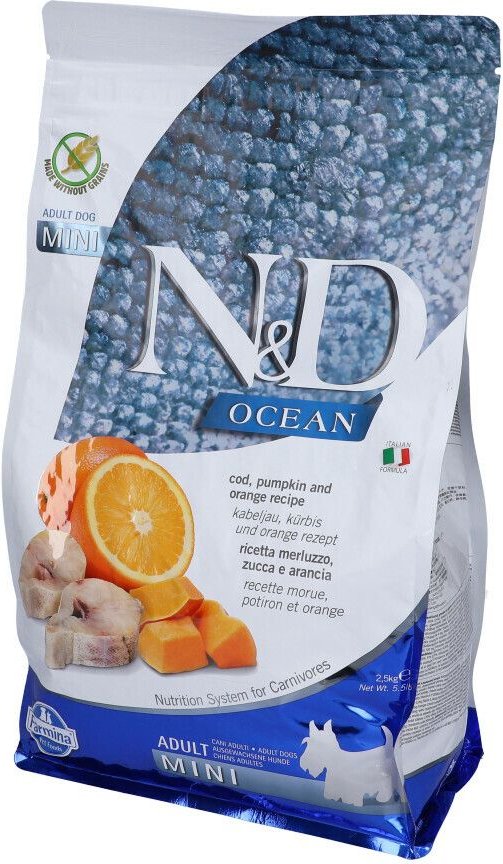 N&D Ocean DOG Cod&Or Mini2,5Kg 2500 g Pellets