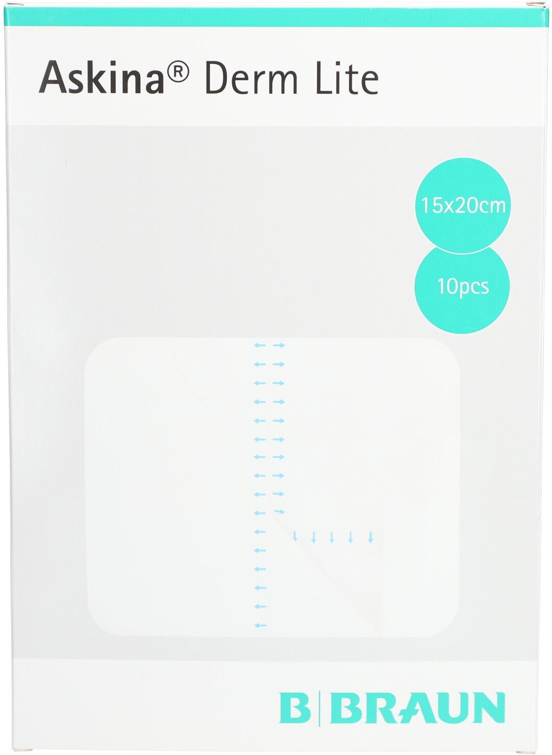 Askina Derm Lite Transparentverb.6x7 cm steril 10 St Verband