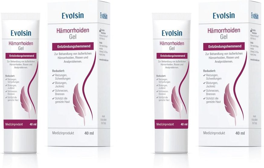 Evolsin Hämorrhoiden Gel Doppelpack 2x40 ml