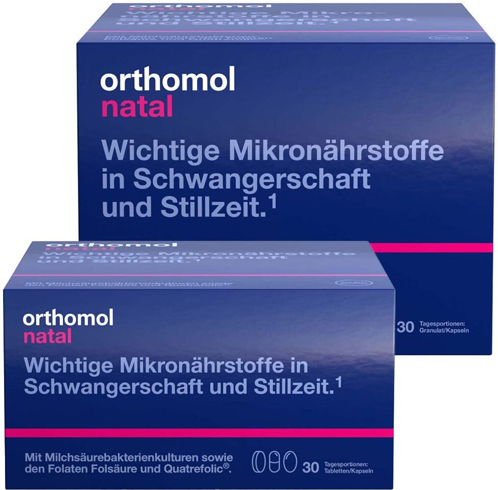 Orthomol Natal Granulat und Tabletten / Kapseln 30+30 St Kombipackung