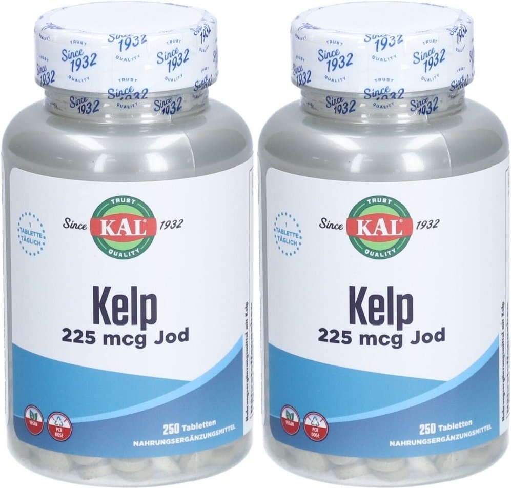 Kelp 225 µg Jod KAL Tabletten 2x 2x250 St