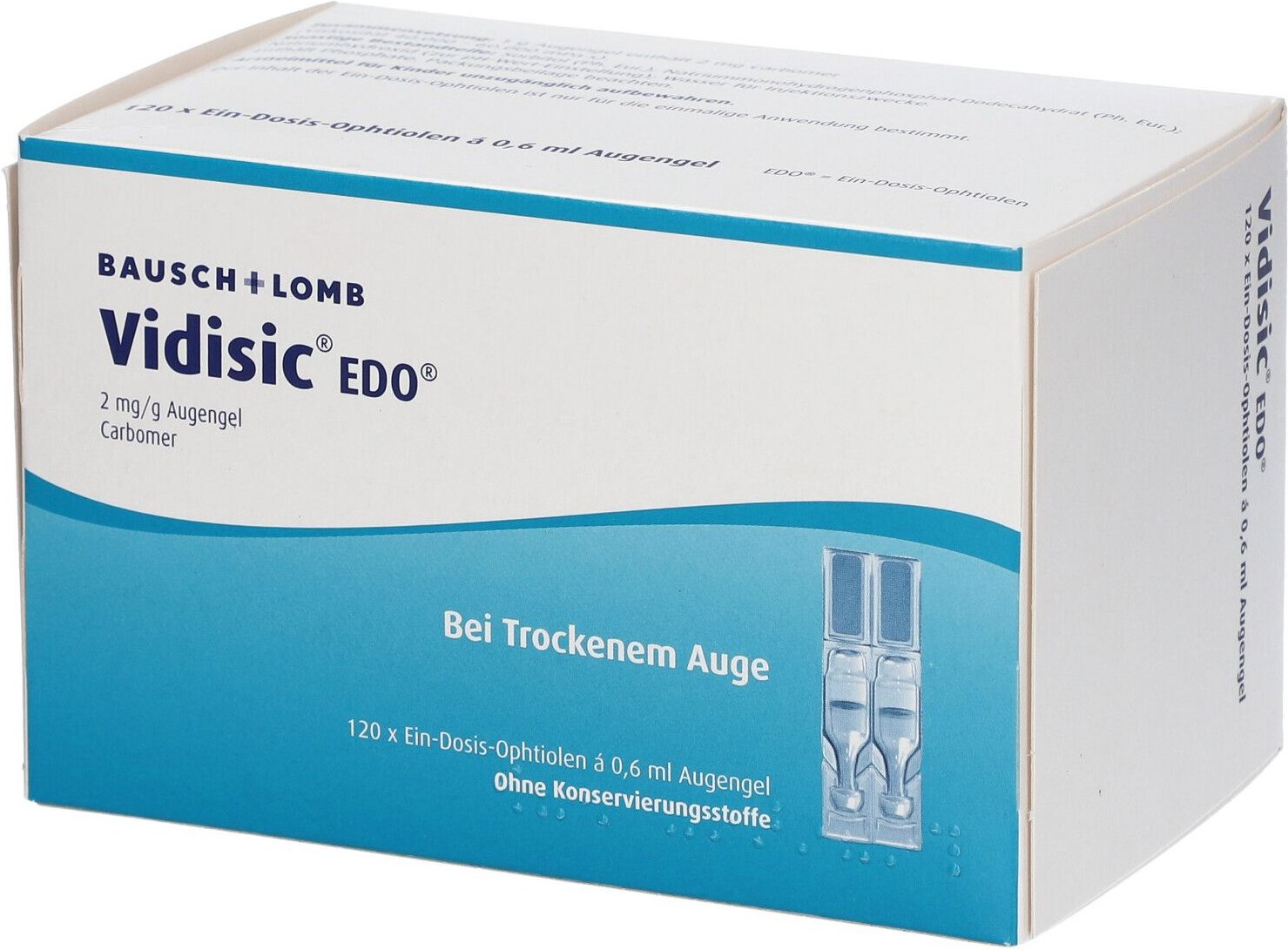 Vidisic EDO Augengel 120x0,6 ml