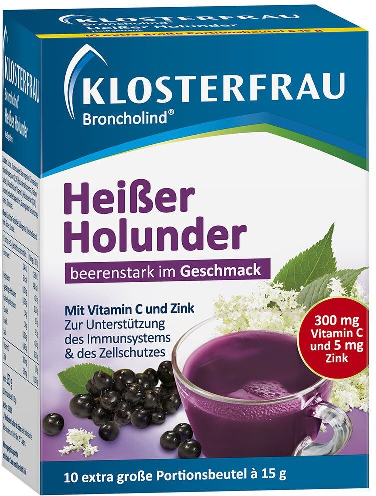 Klosterfrau Broncholind heißer Holunder Granulat 10x15 g