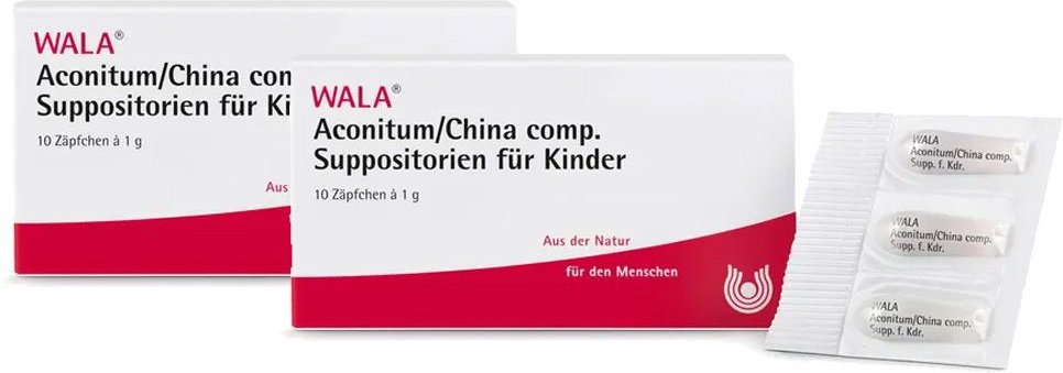 Wala Aconitum/China comp. Suppos. Kdr. x2 2x10 g Kinder-Suppositorien