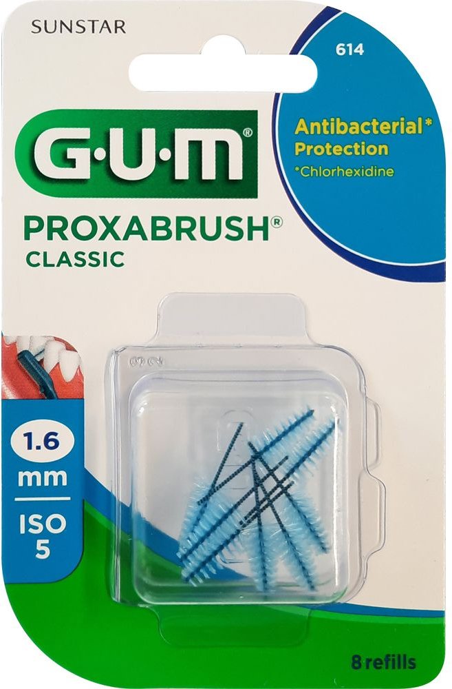 GUM Proxabrush Classic Ersatzbürsten 1,6 mm 8 St Zahnbürste