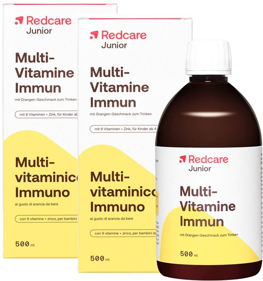 Redcare Junior Multi-Vitamine Immun Doppelpack 2x500 ml Flüssigkeit