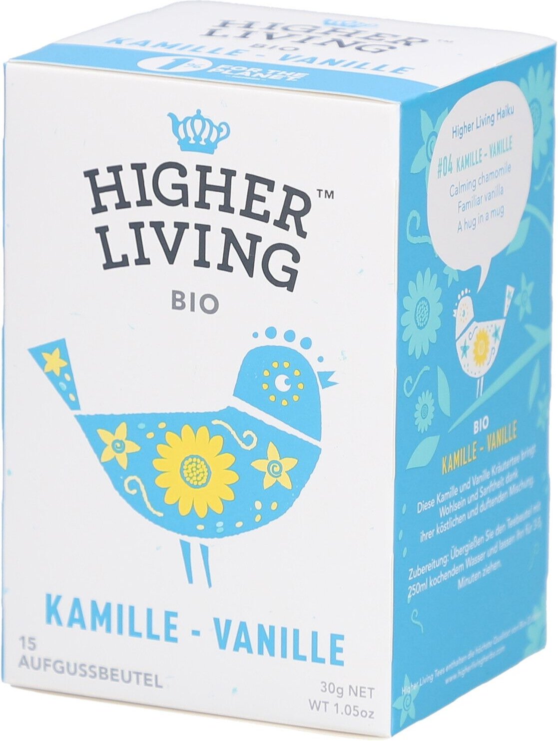 Higher Living - Kamille-Vanille 30 g Filterbeutel