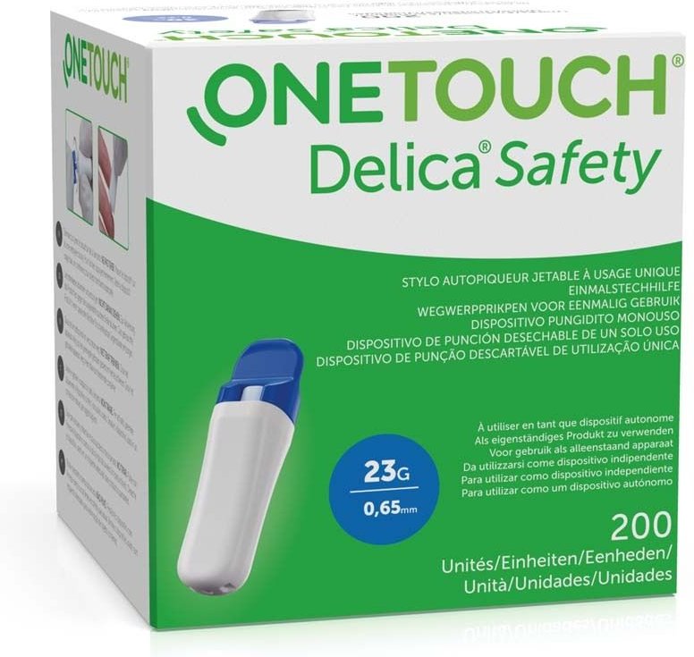 ONE Touch Delica Safety Einmalstechhilfe 23 G 200 St Lanzetten
