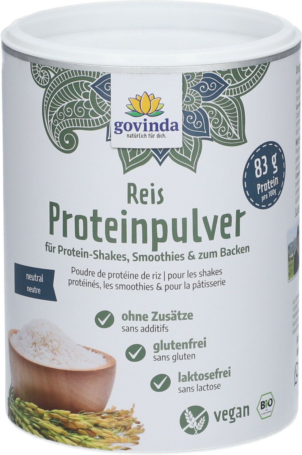 Govinda Reis-Proteinpulver 400 g Pulver