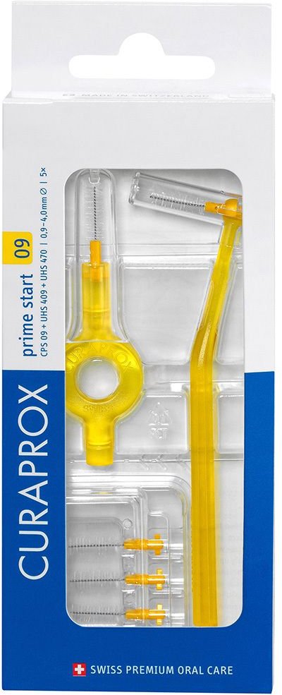 Curaprox Interdental Set CPS 09 mm gelb 5+2 St 1 Zahnbürste