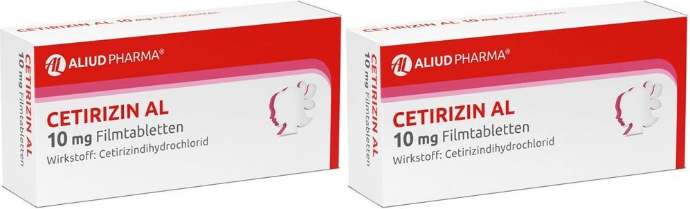 Cetirizin AL 10Mg Filmtabl Doppelpack 2x100 St Filmtabletten