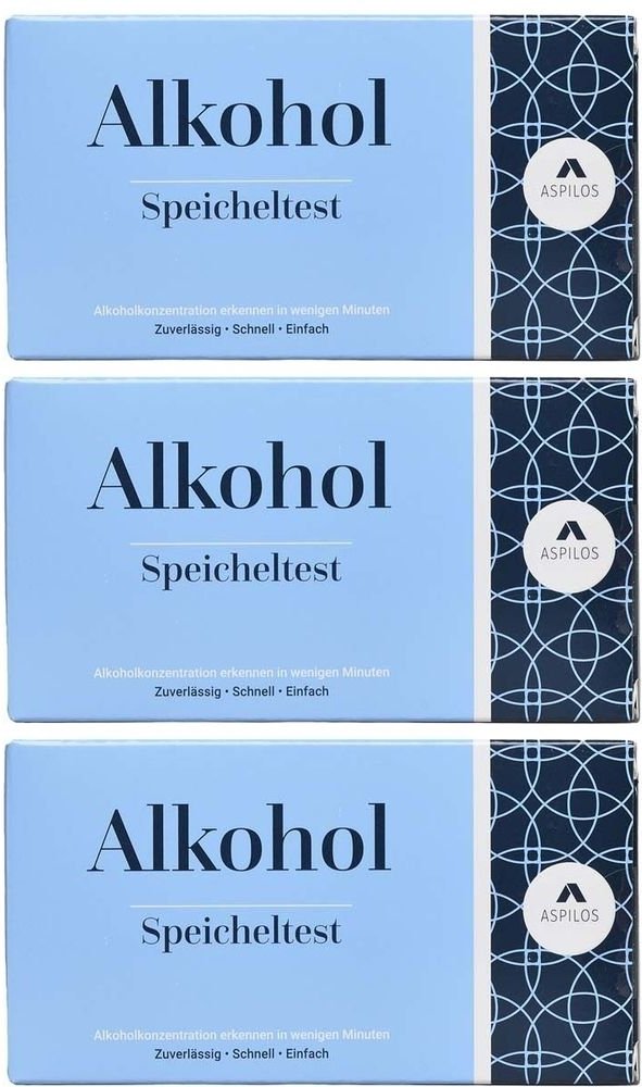 Aspilos Selbsttest Alkohol Speichel 3x 3x1 St Test