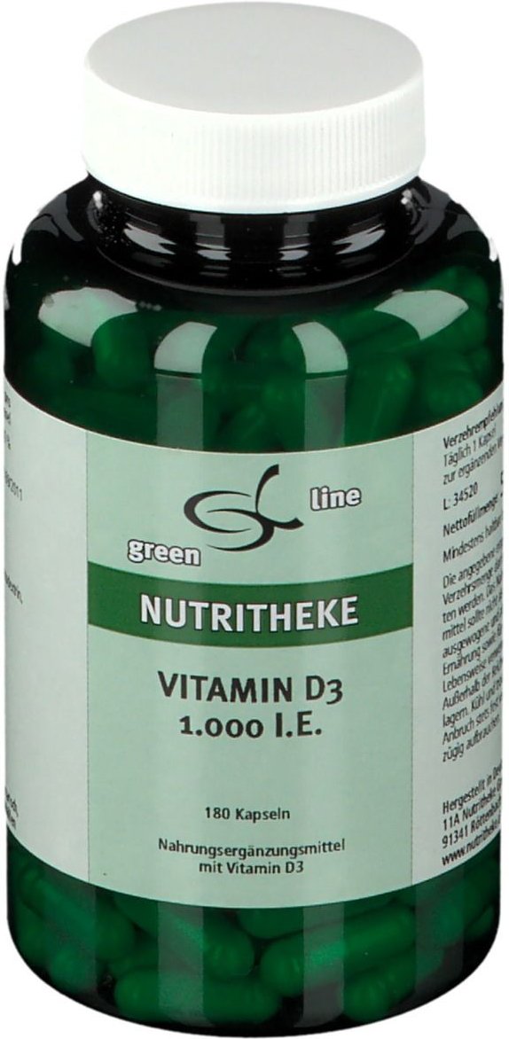 Vitamin D3 1000 I.e. Kapseln 180 St