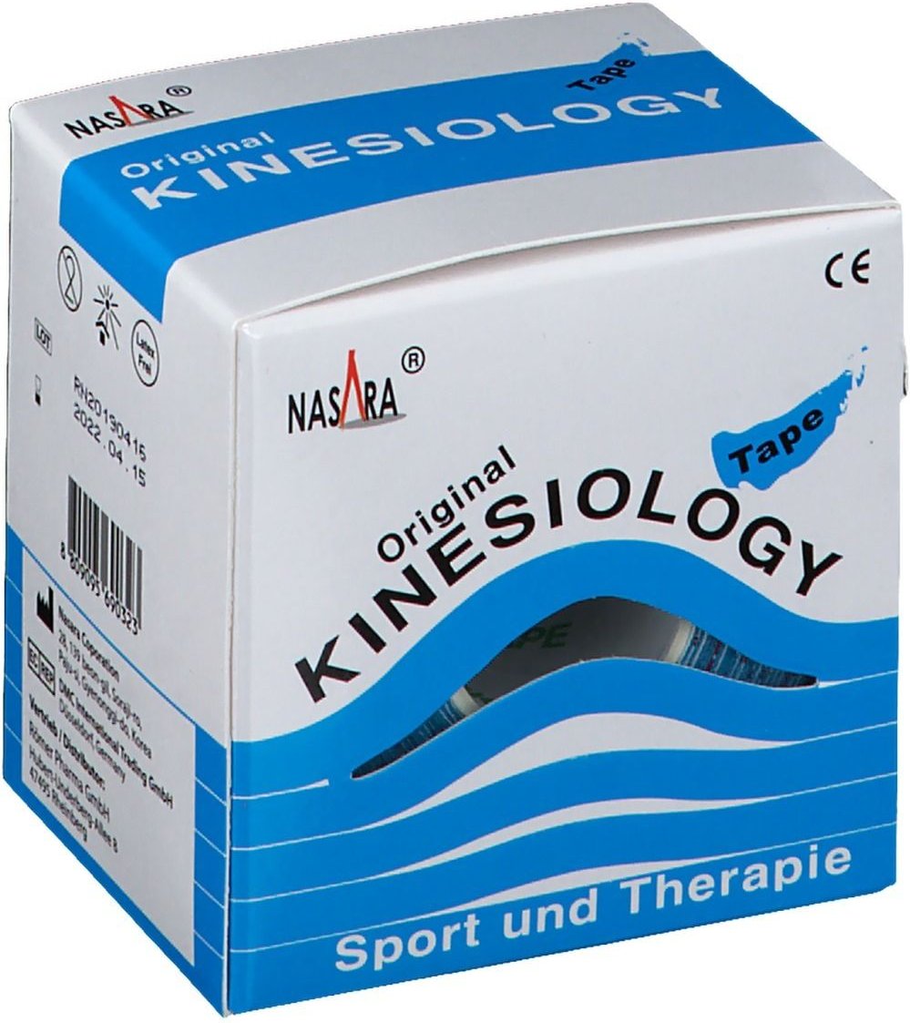 Kinesiologie Tape 5 cmx5 m blau 1 St Verband