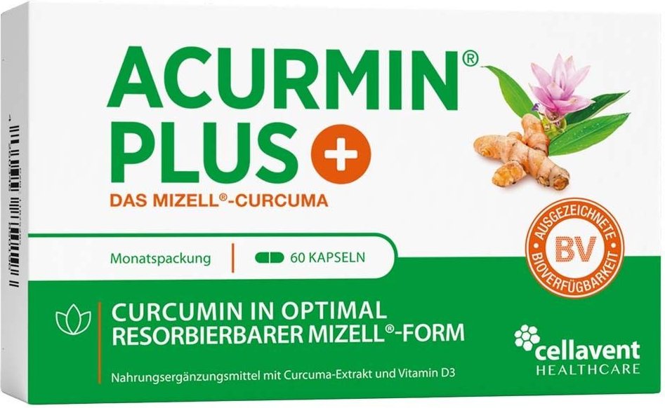 Acurmin Plus Das Mizell-Curcuma Weichkapseln 60 St